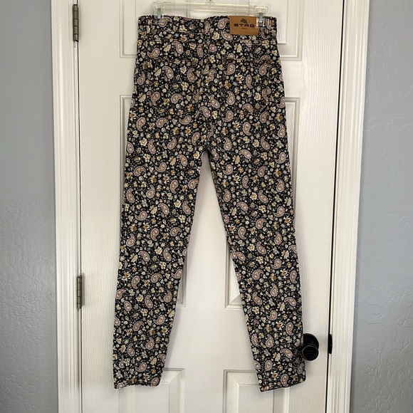 Etro Milano black paisley print jeans / pants size 28 aka 6 - Picture 2 of 10